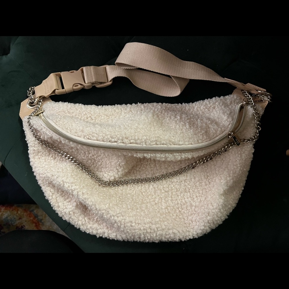 BEIS shearling fanny pack